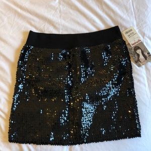 Sequin black skirt